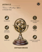 Astra 6.3 – Classic Armillary Sphere on Wooden Base
