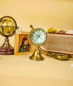 Antiqula Epoch 3.3 – Rotating Vintage Brass Globe Desk Clock