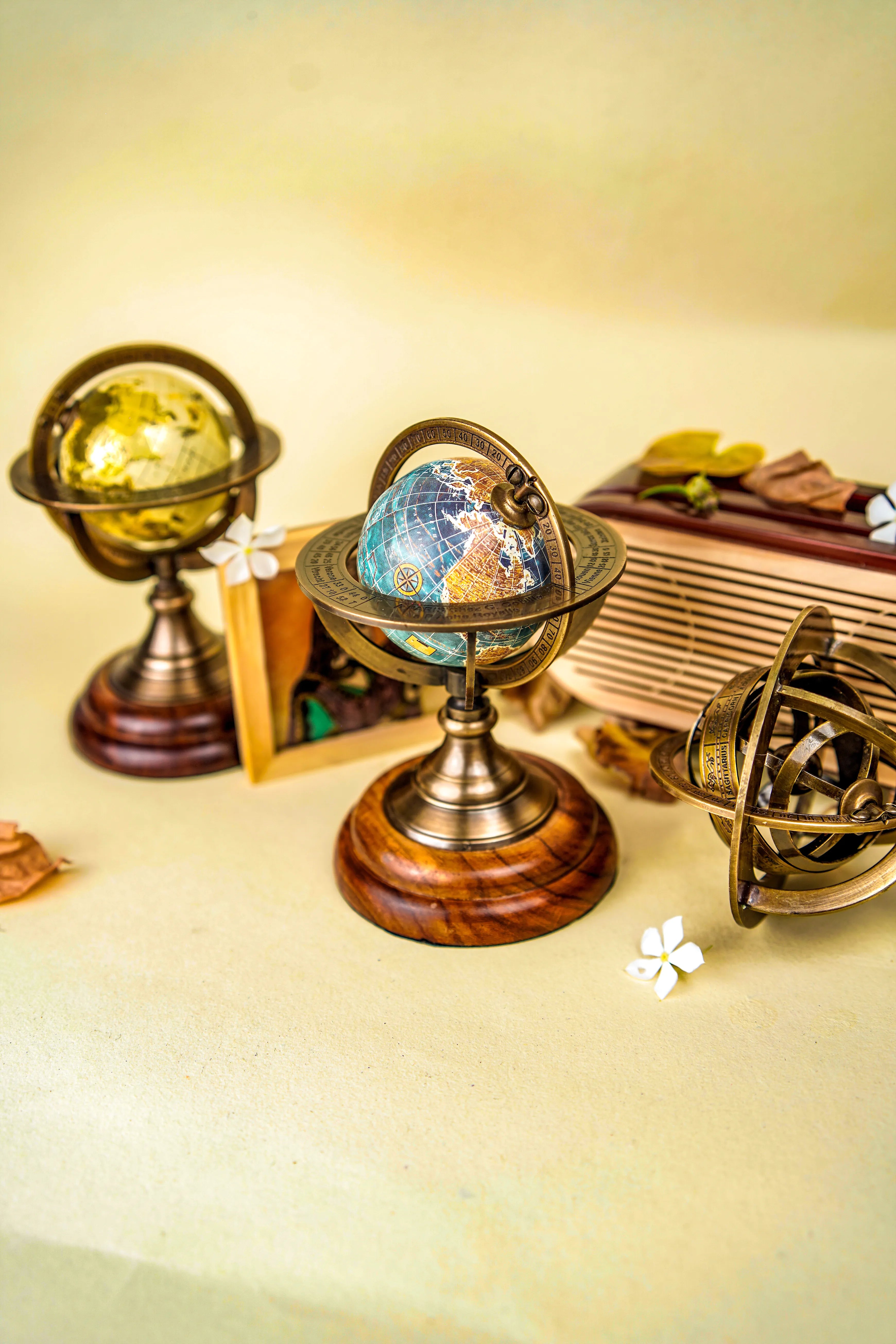 Astra 6.1 Armillary Globe on Wooden Base